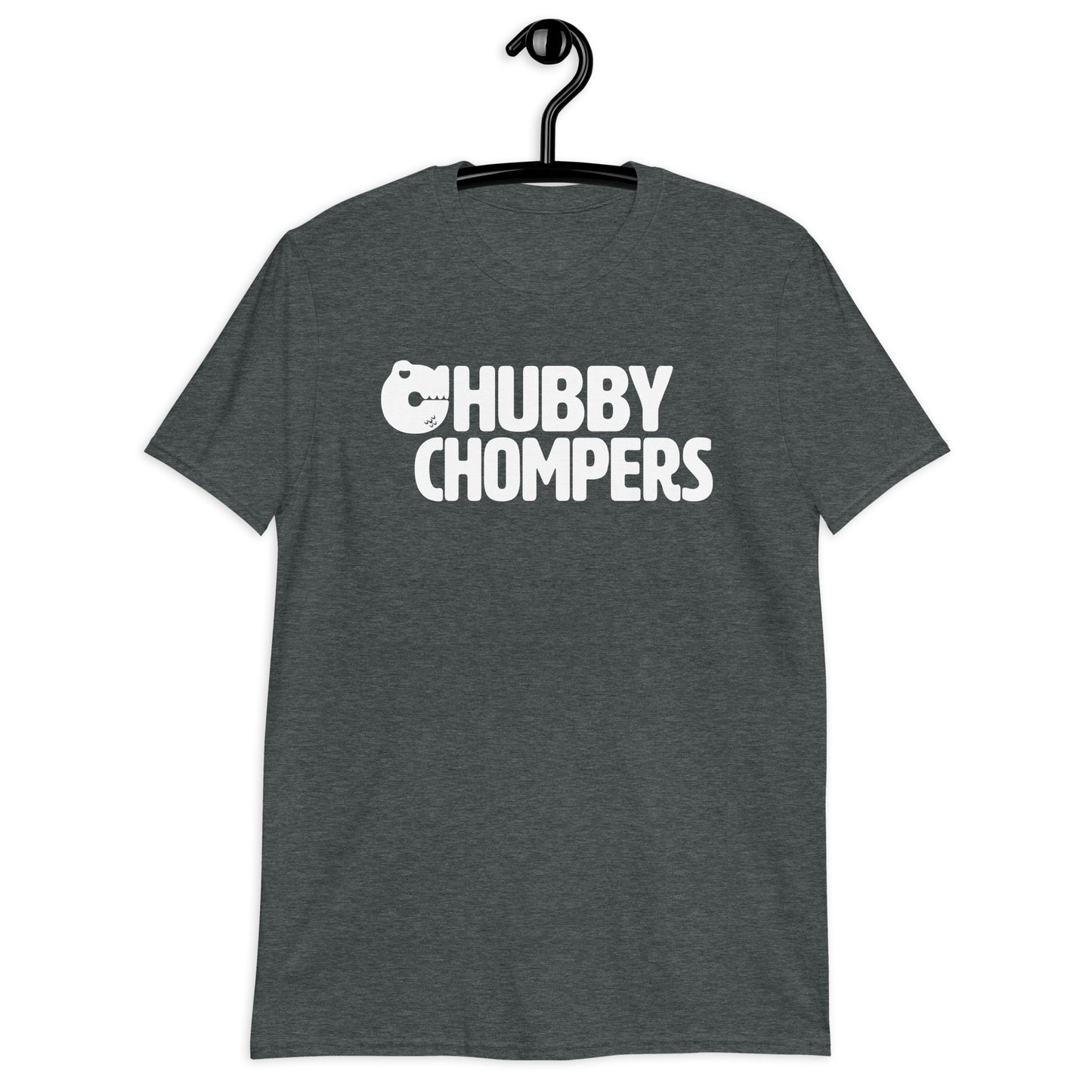 Camiseta unisex de manga corta Chubby Chompers (logotipo central)