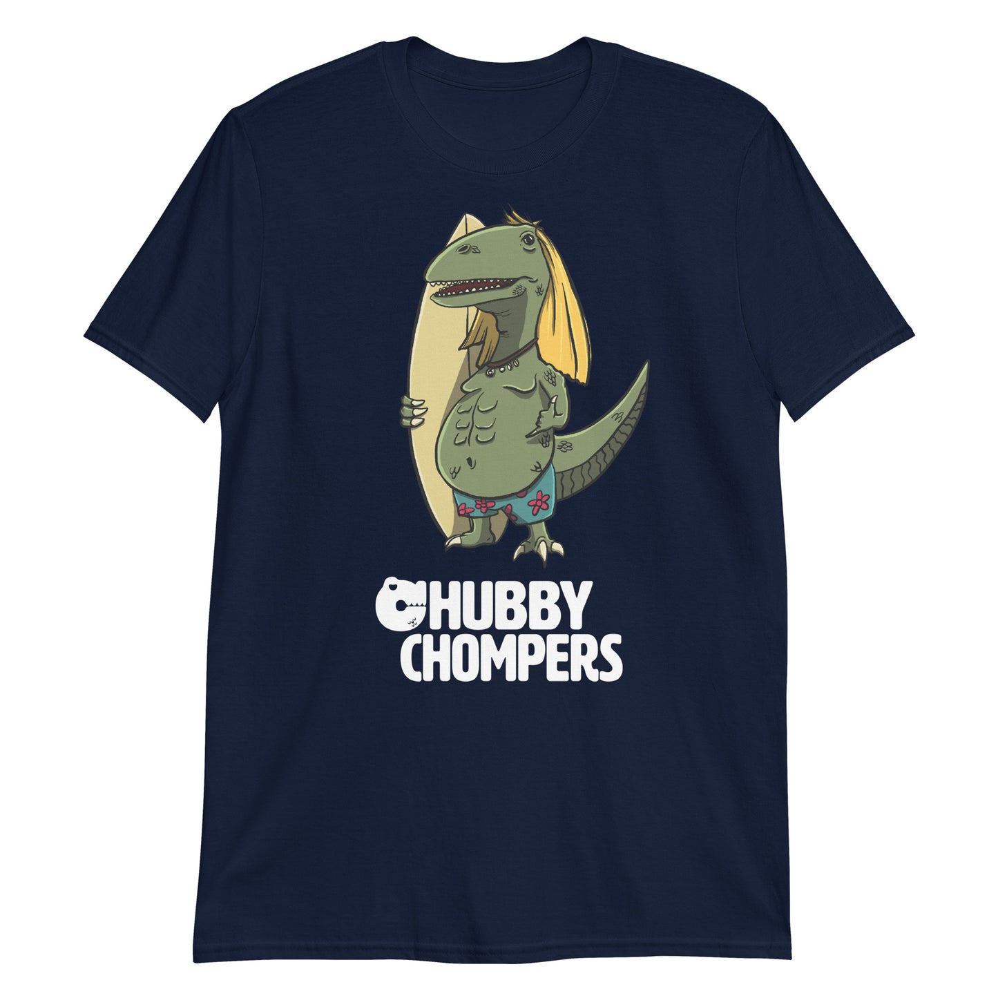 Prehistoric Wave Rider camiseta unisex de manga corta con estampado frontal