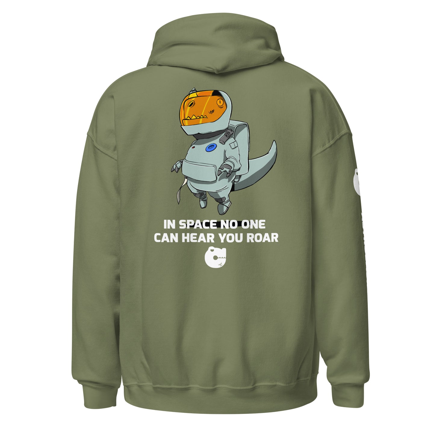 Sudadera con capucha unisex Astrosaurio