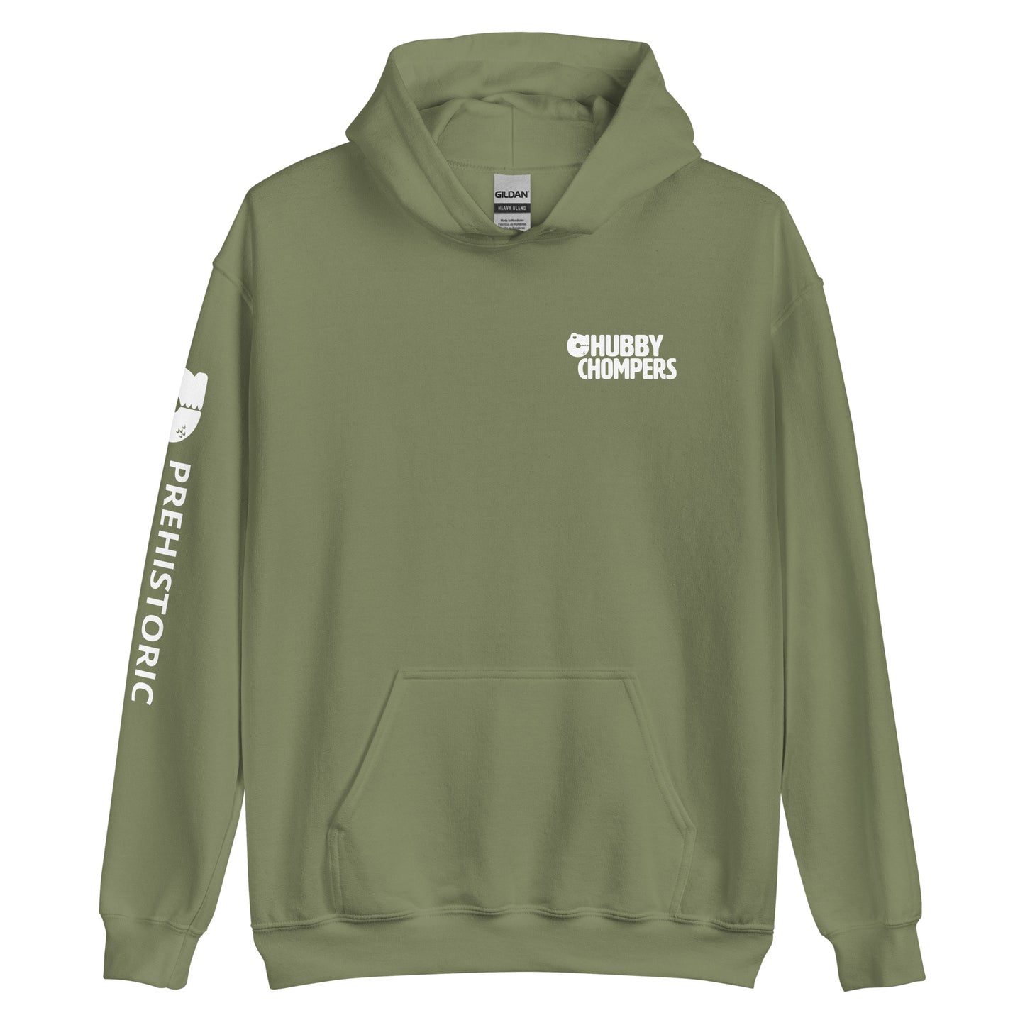 Sudadera con capucha unisex Jinete de olas prehistóricas